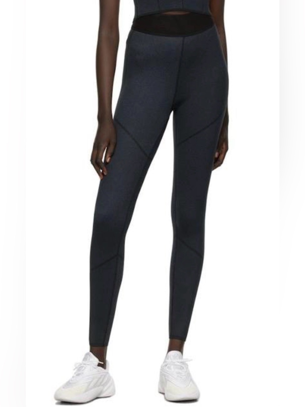 Gauge81 Black Cornflower Regina High-Waist Contour Leggings